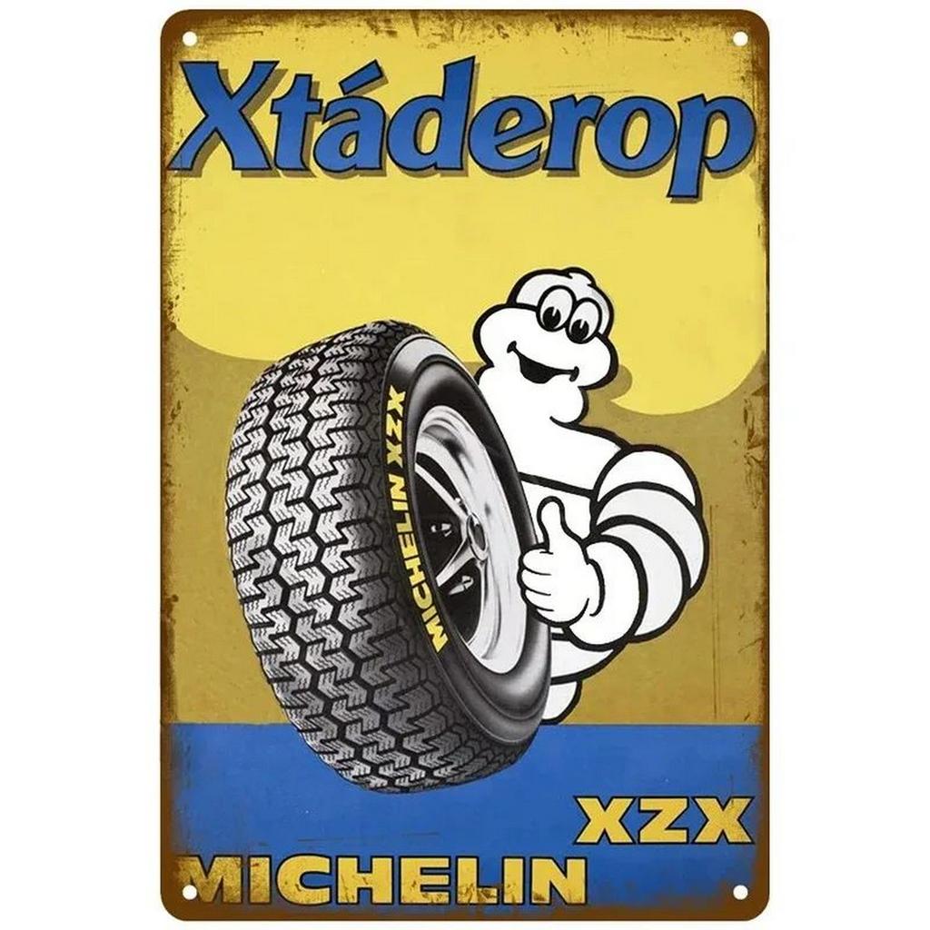 Tire Garage Shop Plaque Metal Tin Signs Wall Decoration Vintage Art Posters Iron Painting for Man Cave Home Cafe Garden Club Bar