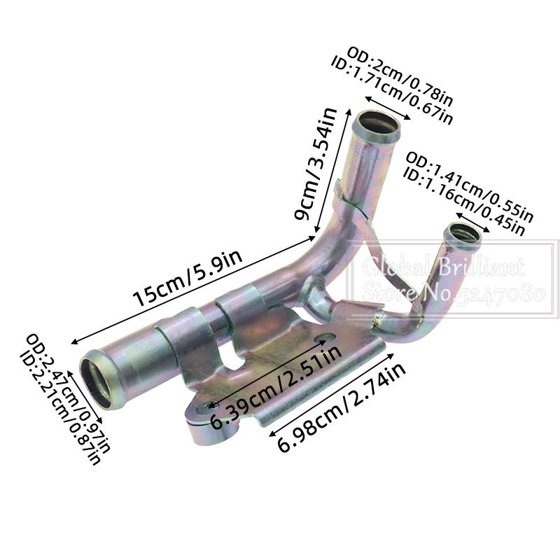 

SH20-15-290A Перепускная труба охлаждающей жидкости двигателя для Mazda 3 BM BN Mazda 6 GJ GL CX-5 KE 2.2L 2012-2019 SH2015290A серебряный
