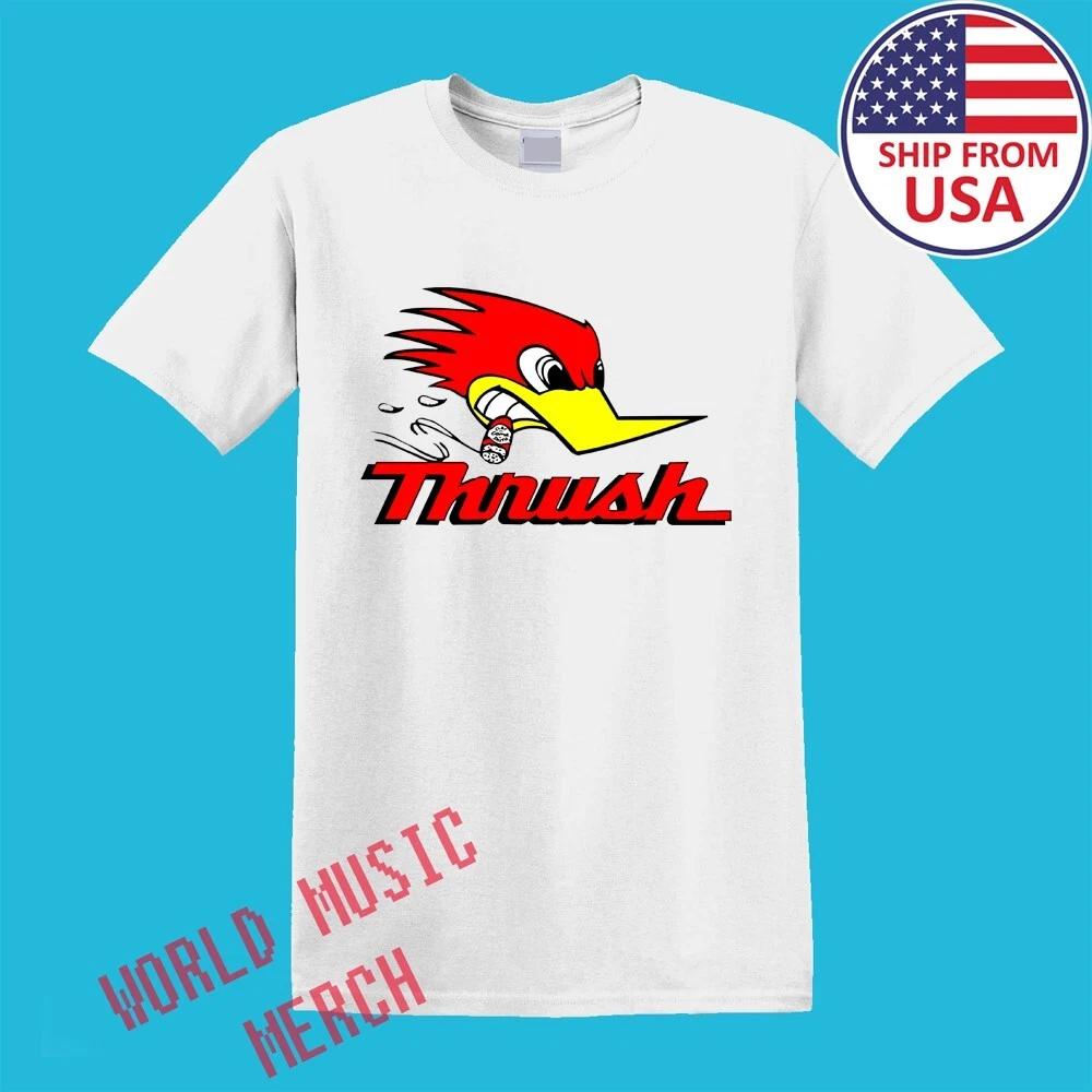 Thrush Racing Car Motorcycle Tuning Men s White Size S-5XL L