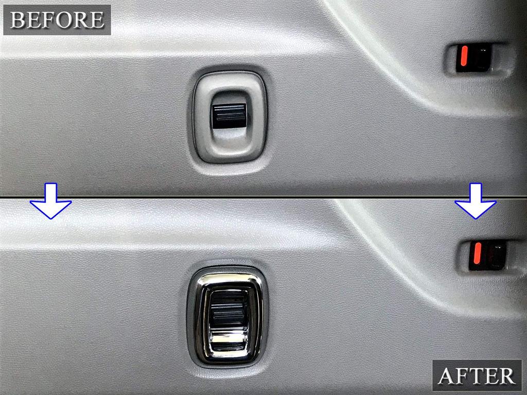 BRIGHTZ Chrome Rear Window Switch Cover for Palette SW MK21S MK21 MK K21 21 Palette SW 4573350147030 [WIN-SWI-009]