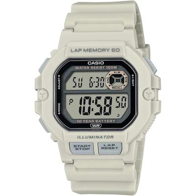 Casio Sports Gear Digital Men's Watch 60 Lap Memory Function WS-1400H-8AV Matte Ivory