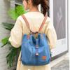 Fashion Canvas Shoulder Bag Women's Backpack New Multi Functional Crossbody Bag Outdoor Leisure Portable Bag