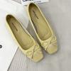 Flat bottom not tired feet casual shallow mouth single shoes women's 2025 new popular summer women's models light and non-slip one pedal