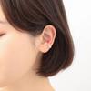 ESTELLE [Official] Women's Silver Yellow Gold Plated Ear Cuff with June Birthstone Freshwater Pearl (Single) 0291-0476-0019-0000