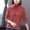 Übergröße Dickes Fleece Locker Stehkragen Langarm Warm Thermisch Basis T-Shirt