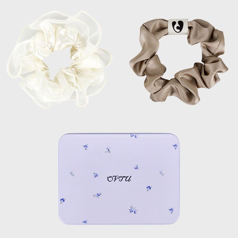 OVT-U Soft Satin Scrunchie Set_4 colors