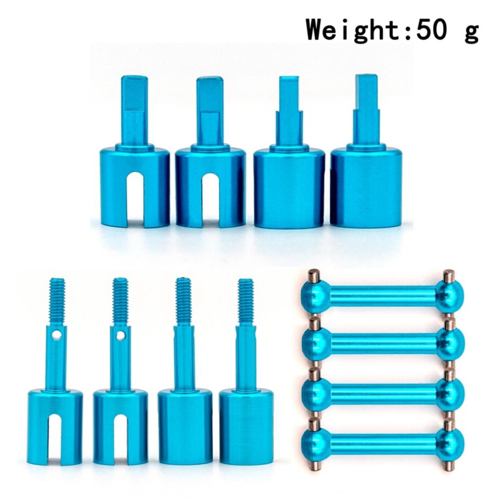 Aluminum Alloy Drive Shaft Dog Bone Cup Joint Set Replacement for  01 -01  01D  01E  02 -02 1/10 Remote control Car Upgrade Parts