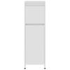 3 Piece Bathroom Furniture Set White Particleboard