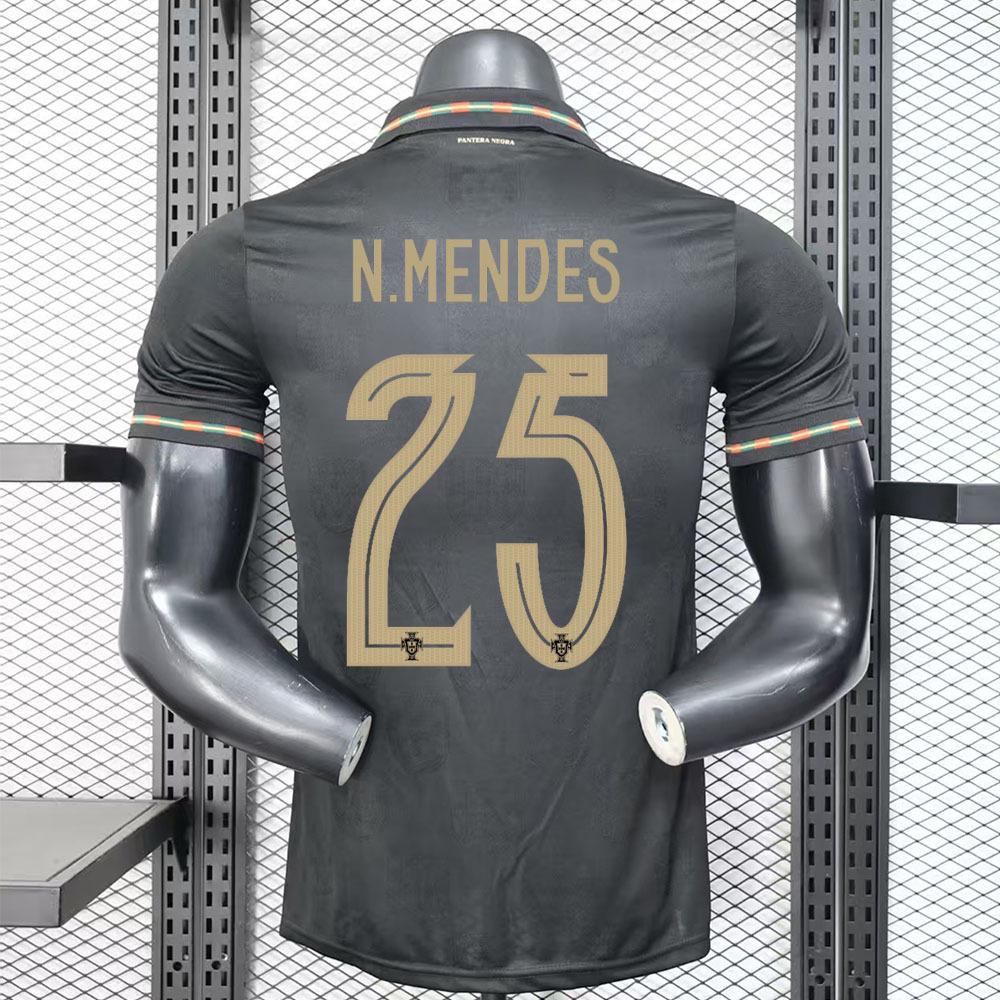 

Portugal 2026 World Cup Black Panther Jersey: Eusébio Commemorative Edition. M