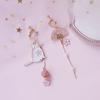 Cute Cat Bunny Butterfly Asymmetric Ear Clips No Piercing Pink Sakura Sweet Kawaii Ear Jewelry For Women