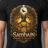 Samhain Feast of the Dead Shirt Celtic Autumn Pagan Tee Comfort Colors Norse Halloween Goddess Graphic Top