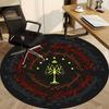 1pc Tree of Gondor Carpet for Office Non Slip, Round Carpet, Soft & Comfortable, Carpet for Office, Lightweight Round Floor Mat