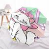 Aristocats, Marie Themed Automatic Opening and Closing Umbrella, Brightly Colored 8-rib Portable Umbrella, Suitable for Men and Women, A Perfect Gift