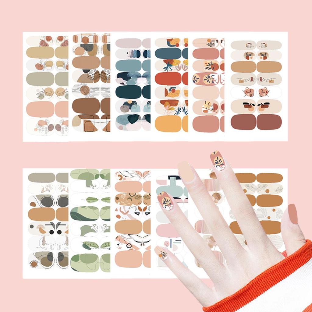 European Style Line Series Nail Art Stickers YMY2466-2477