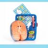 Cute Simulation Salmon Octopus Plush Keyring Soft Seafood Vegetable Bag Charm Unique Party Gift for Kids
