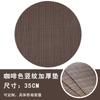 Europese 11cm ronde pvc placemat bamboe patroon huisisolatie westerse eettafelmat hotel teslin placemat onderzetter