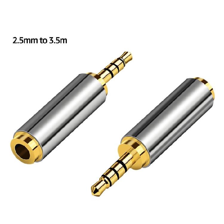 3.5mm Female To 2.5mm Male Audio Adapter Converter Phone Left Right Mono