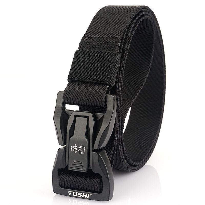 

Quick-release Buckle Work Training Belt Casual Unisex 125cm чёрный