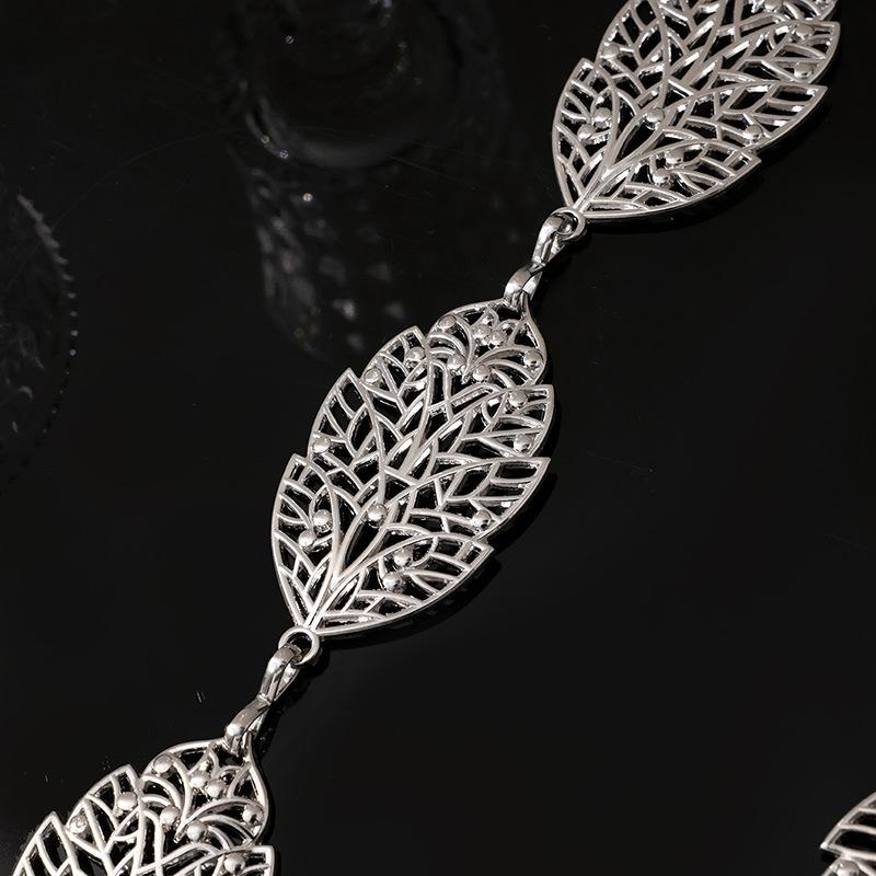 New European and American Waist Chain Women's High-end and Versatile Geometric Small Fragrance Belt Big Brand Retro Ethnic Style Thin Belt