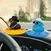 1pc Swimming Ring Little Yellow Duck Design Car Ornament, Car Dashboard Decoration Car Interior Decoration Accessories
