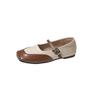 Fashion French Mary Jane Soft Sole Shoes for Women's 2024 Autumn New Women Square Head Shallow Mouth Single Shoes Fashion High Heels