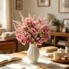 Silks Artificial Flowers Chrysanthemum High Quality Wedding Wreath Home Room Table Decora Ornament Bridal Bouquet Vase Diy Gifts