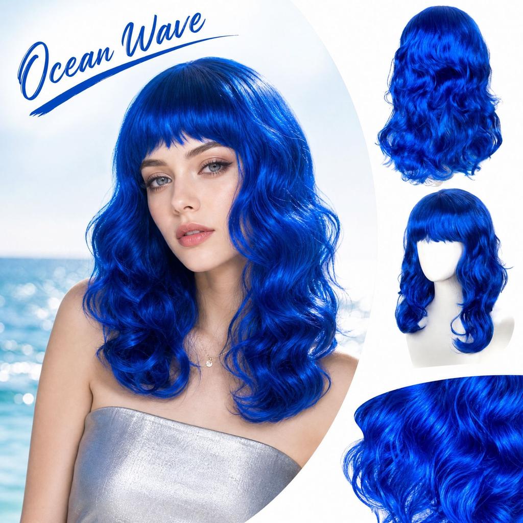 Long Wavy Wig for Cosplay, Costume Parties and Role Play