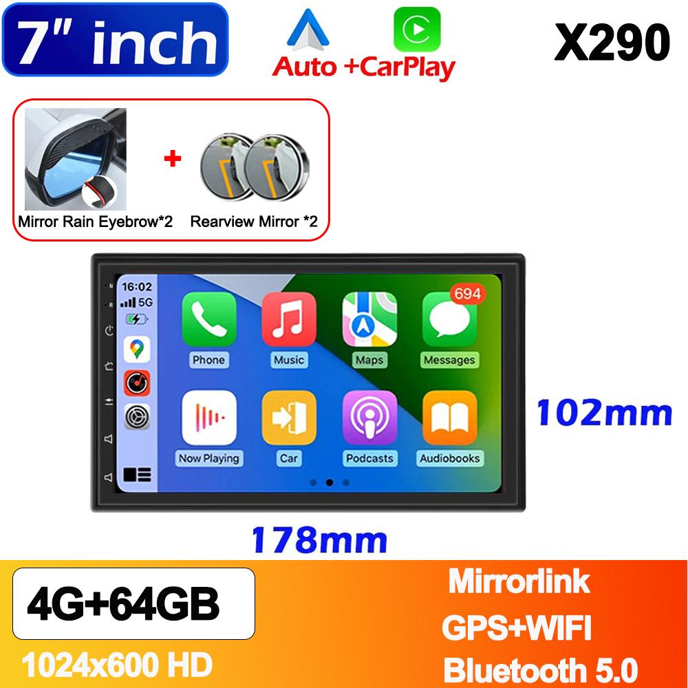 7/9/10 Inch Universal Android 13 Car Radio 64G Autoradio Android 2 Din Car Radio GPS BT Central Multimedia Smart Car Systems