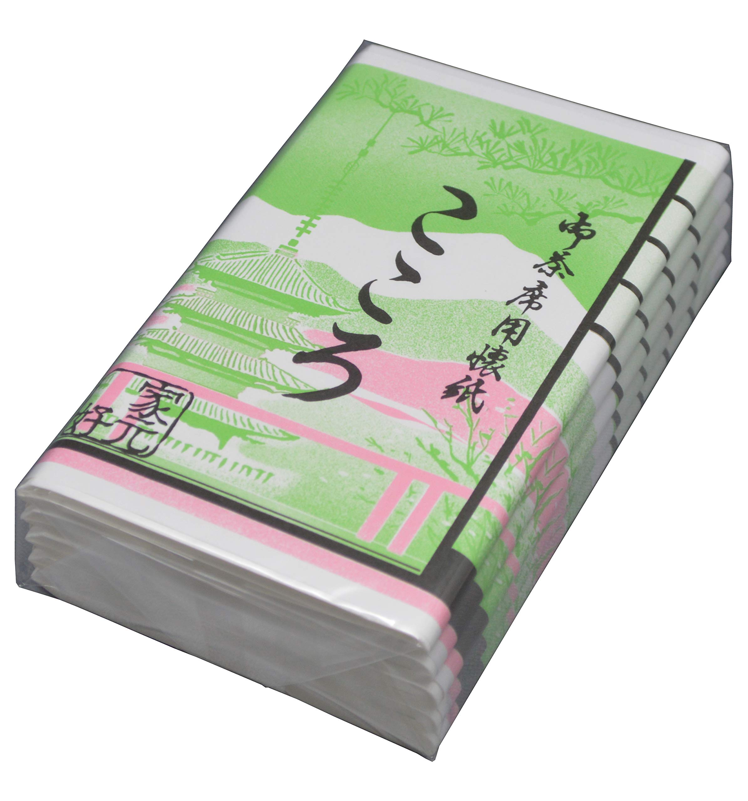 

Kokorokaishihompo White Kaishi (Japanese Paper) for Women, 14.5x17.5cm (1 Sheet), Water-Repellent Backing, Ideal for Desserts, Pack of 5