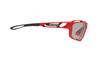 RUDYPROJECT SINTRYX Sportsonnenbrille für Straße und Rot-Feuer-Rahmen mit Impact X2 Photochromer Schwarzer Linse Fahrräder, Radfahren, Marathons, Joggen,