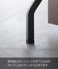 Yamazaki Jitsugyo Tape Folding Door Stopper Long Black W7 X D8 X H25cm Smart Tape Easy Installation Entrance Door Can Be Operated with One Foot 3727