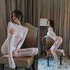 Hollow Out Stockings Tights Women Open Crotch Transparent Teddy Lace Body Suit Sexy Lingerie Crotchless Fishnet Xxxxl Plus Size