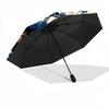 1pc Sailboat Ocean Automatic Open/close, Heavy-Duty Iron Frame & 8-Rib Structure, Compact Folding Umbrella for Women/Men, All-Season Travel, Halloween