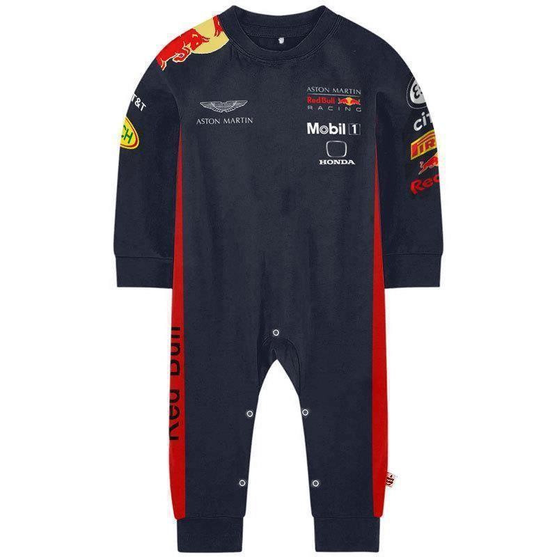 F1 Racing Enthusiast Children Crawling Costume Jumpsuit For Toddlers 1 To 3 Years