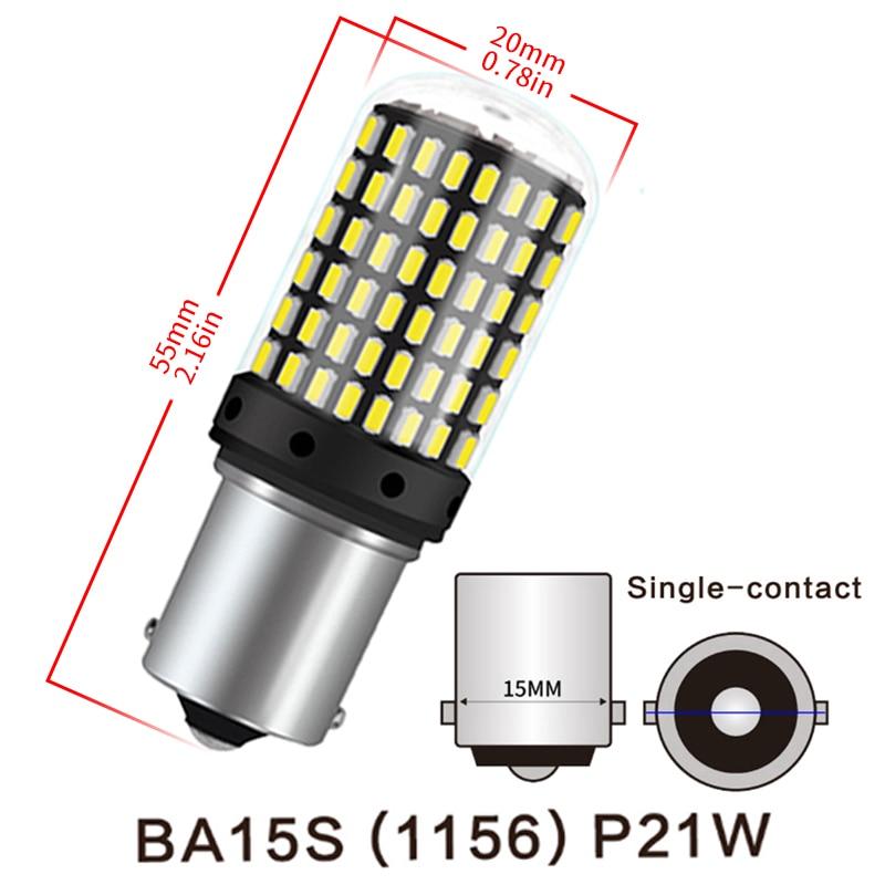 2Pcs 3014 144SMD CanBus 1156 BA15S BAU15S 7440 lamp LED 7440 led Bulbs For Turn Signal Light
