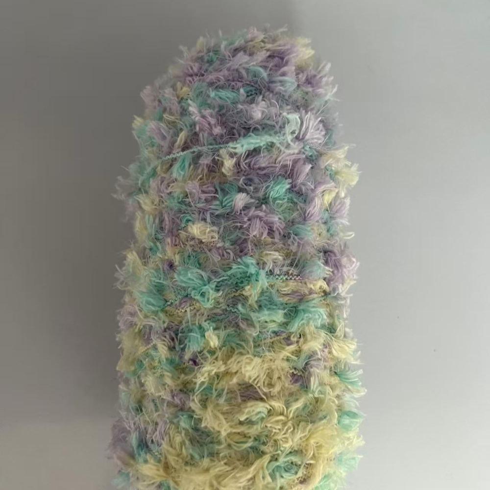 Segment Dyed Fish Tail Popcorn Hand Mixed Thread Yarn, Hand-woven Special DIY Knitting Sweater Special Bag Scarf Knitted Wool
