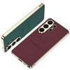 Samsung S26ultra Elk Mobile Phone Case Electroplated Plain Leather Mobile Phone Case, High-end Men's and Women's Protective Case.