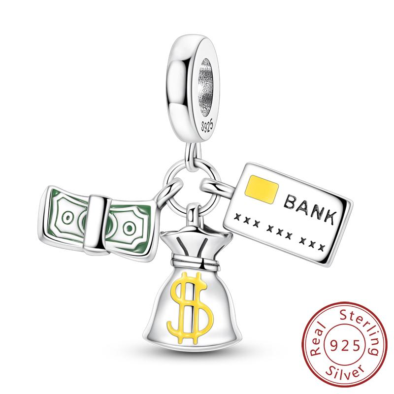 Original Charms Bead Copper Apple Skull Butterfly Flower Cat Starry Sky Charm Fit Bracelet Pendant Diy Jewelry Gift