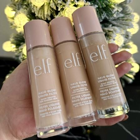 e.l.f. Halo Glow Liquid Filter Glossy Foundation Concealer, All Skin Types