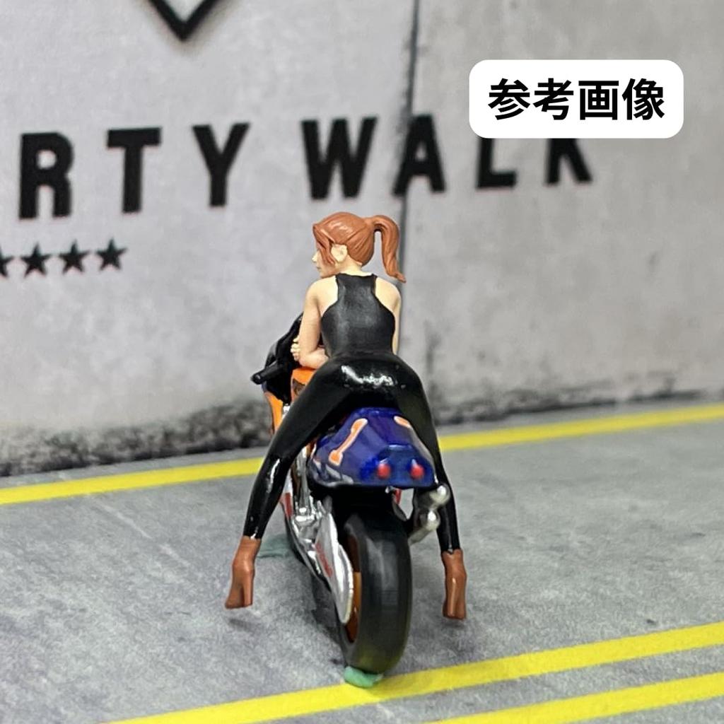 Moreart Miniature Figure Bike Street Girl Female for Dioramas and Miniature MO222006 1/64 & Set, Model, Cars,