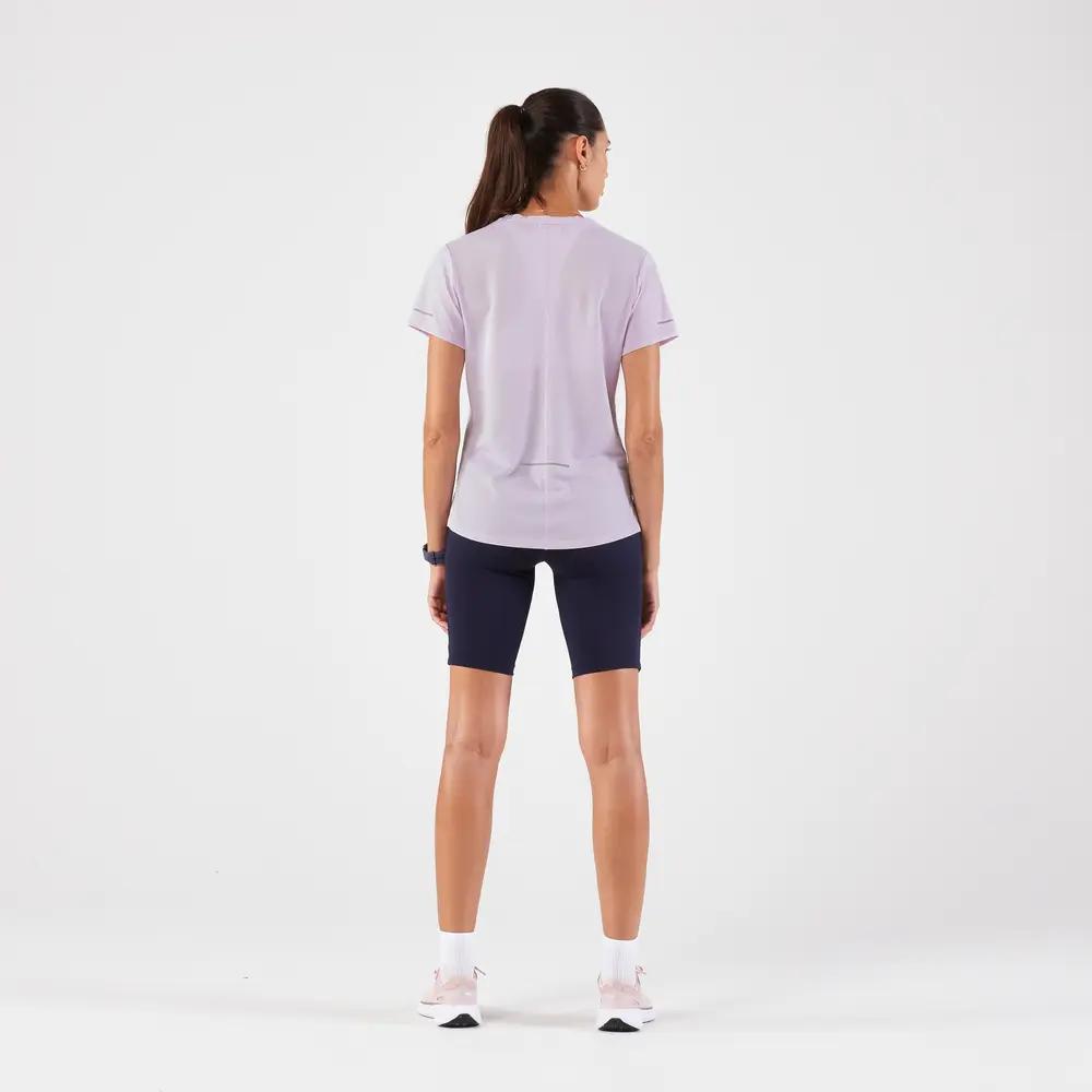 Decathlon 500 Series Dopamine Sports Loose Quick Dry Short Sleeve T-Shirt Women's Pale Lilac Purple