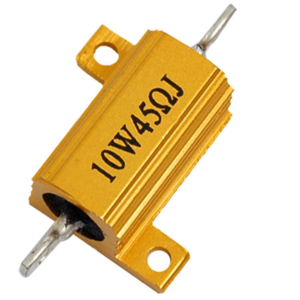 uxcell Resistore con Calotta in Alluminio 10W45Ohm 45R 10W Watt x 1