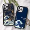Classic Artwork Great Wave Off Kanagawa Phone Case For IPhone 17 16 Pro Max 11 12 13 14 15 Hard PC+TPU Bracket Back Cover