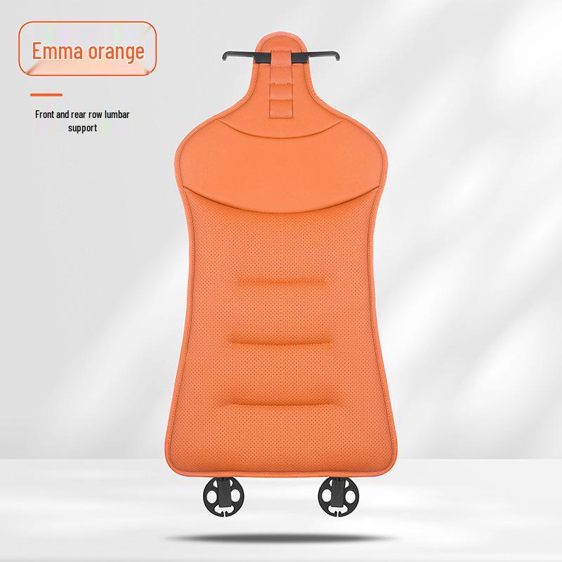 Universal Ventilated Car Seat Cushion for BMW, Mercedes-Benz & Xiaomi - Four Seasons, Lumbar Support, Rear Integrated, Single Driver Seat.