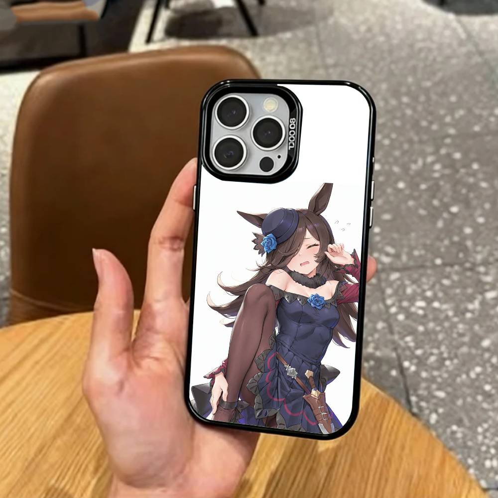 CUTE S-Special Week Phone Case For iPhone17,16,15,14,13,12,11 Plus,Pro Max Colored Silver Plated Inside Cover
