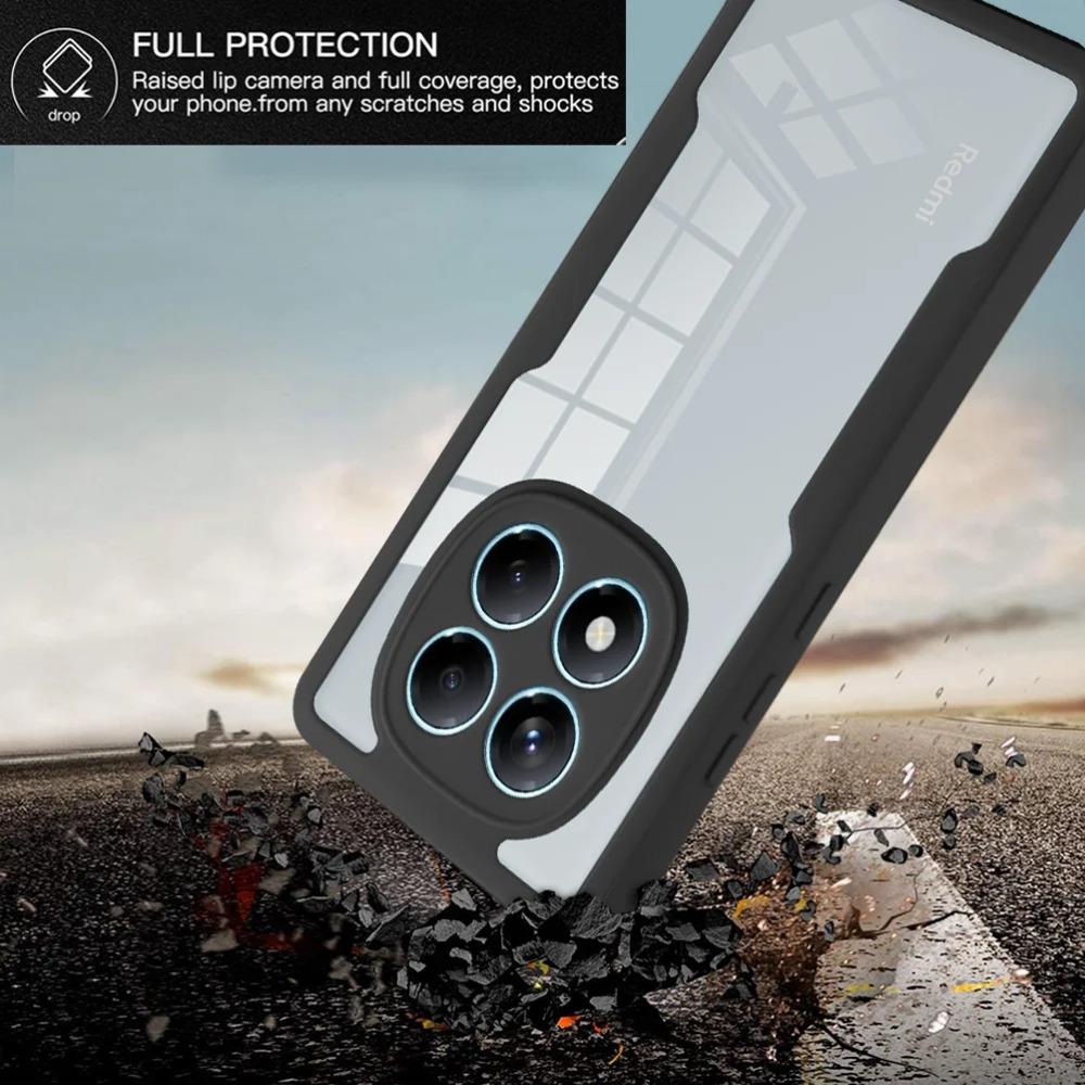 Front Back Double Protection Cover For Xiaomi Redmi Note 14 Pro Plus 11S 10S 9S 9A 9C 9T 13 Pro Plus 5G 4G Full Body Clear Case