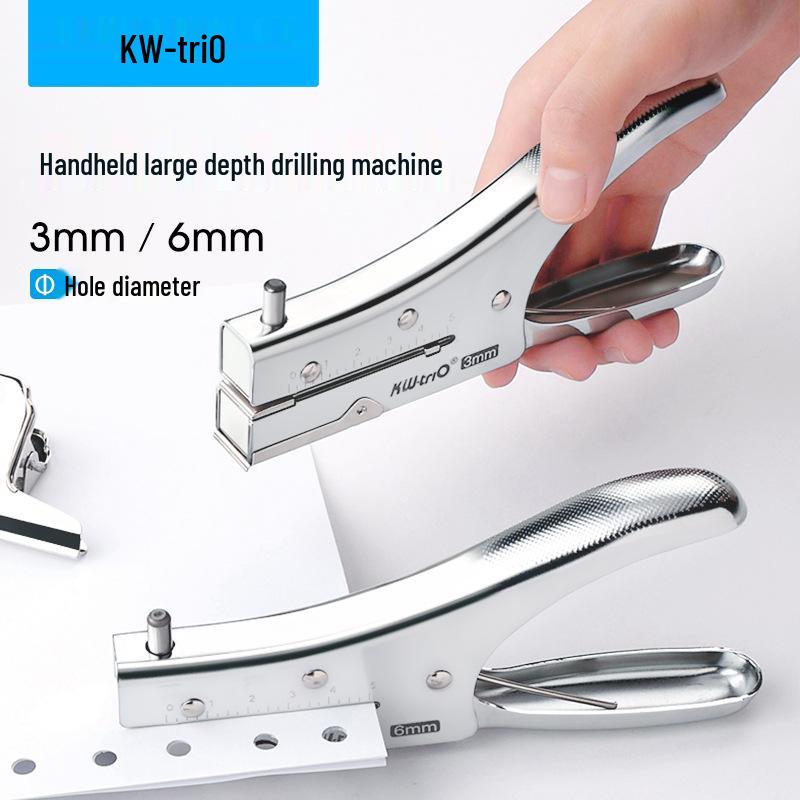 

Kede You 9733 Extra Deep Grip 6mm Single Hole Puncher