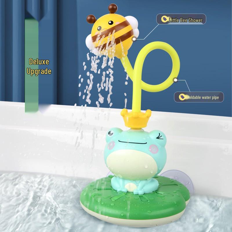 Electric Water Spray Frog Toy – High-Pressure Bath Fun Water Gun