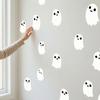 Cartoon Ghost Party Decorations Halloween Glow-in-the-Dark Wall Stickers, Cute Pumpkin Decals, Waterproof PVC Window Clings Removable Art
