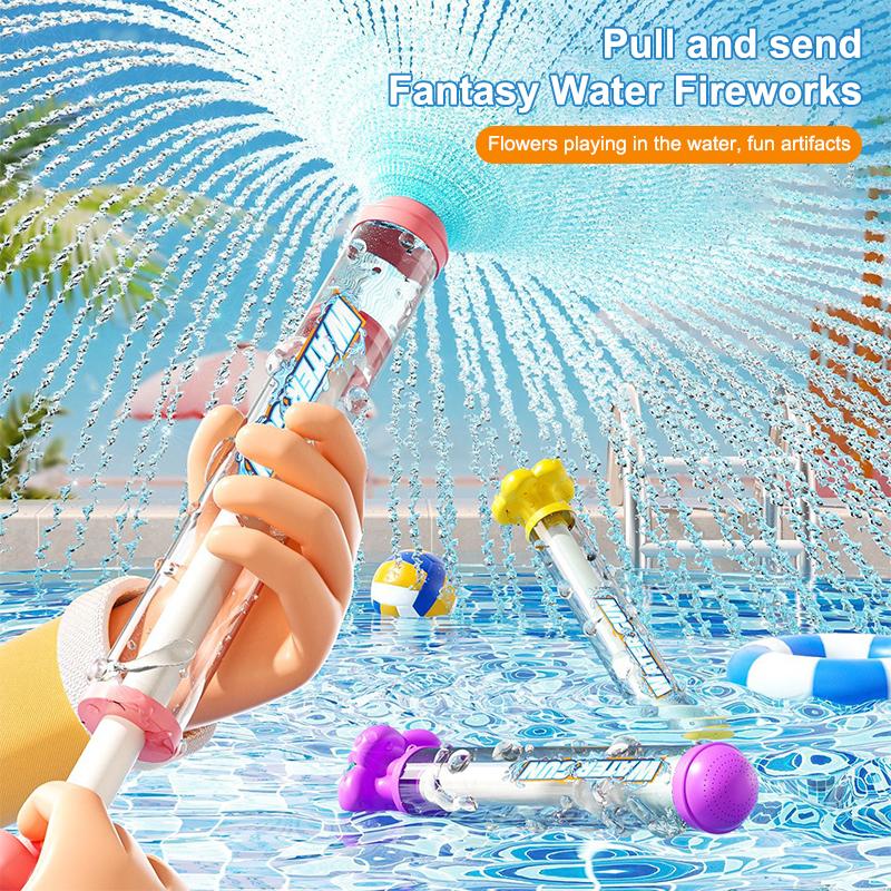 Fireworks Water Squirt Toy Water Tool Beach Small Water Spray Pulling Fireworks Water Sprinkler Children Drifting Play Gift Toy